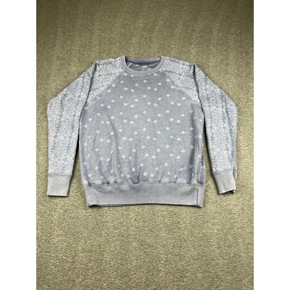 Aerie Women's Grey Floral Pattern Sweatshirt Size XS